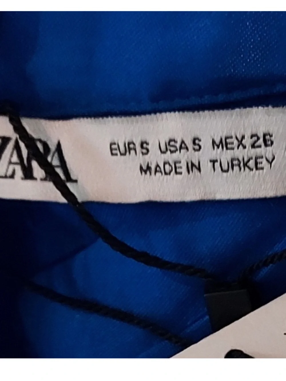 Zara - Cobalt Satin Dress - S - Picture 7 of 8